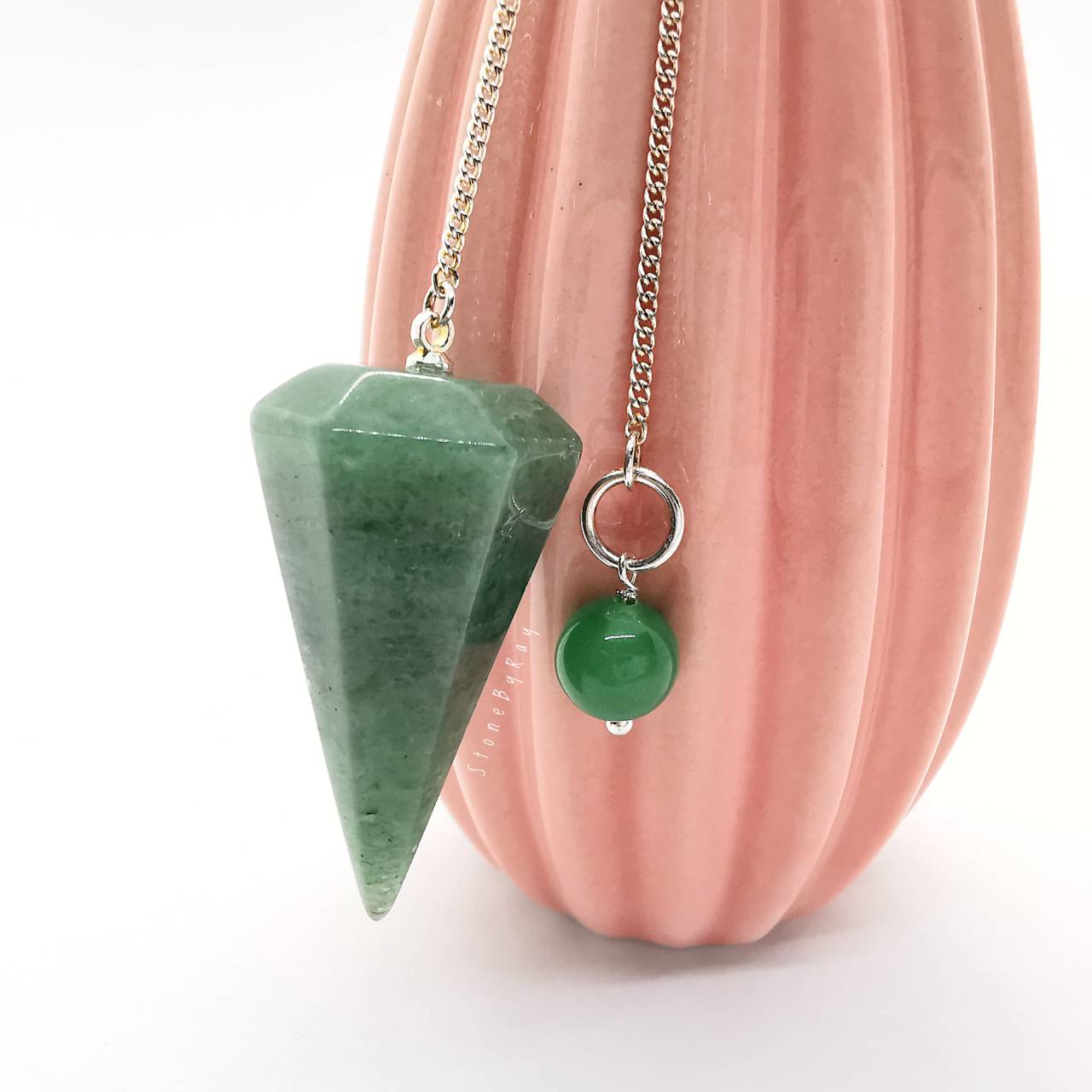 เพนดูลั่มหินกรีนอเวนเจอรีน Green Aventurine