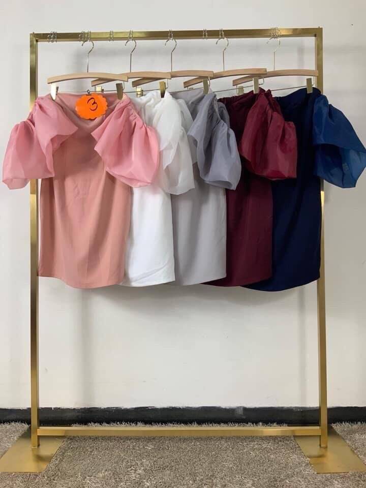 kudapy ชุดราตรีสั้นไปงาน สีโอวัลติน, ชมพู ,เลือดหมู, กรมท่า, เทา เดนสเกาะอกแขนพอง กปสั้น