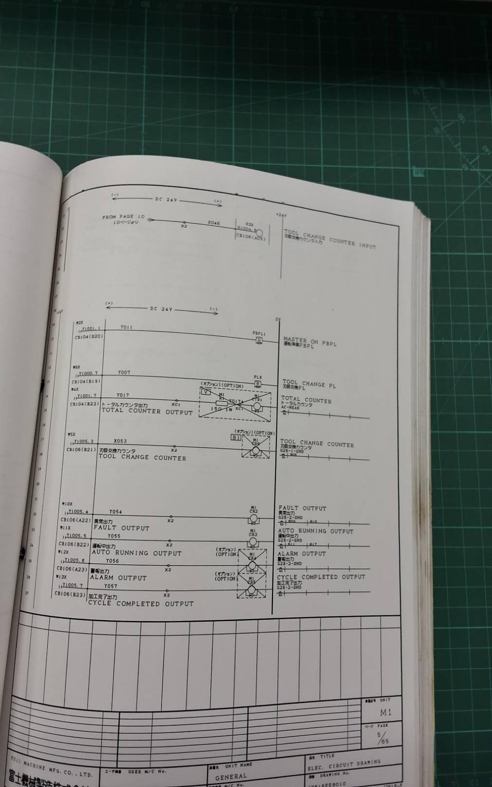 FUJI TN-81 HYD N3-1 WIRING LADDER DIAGRAM