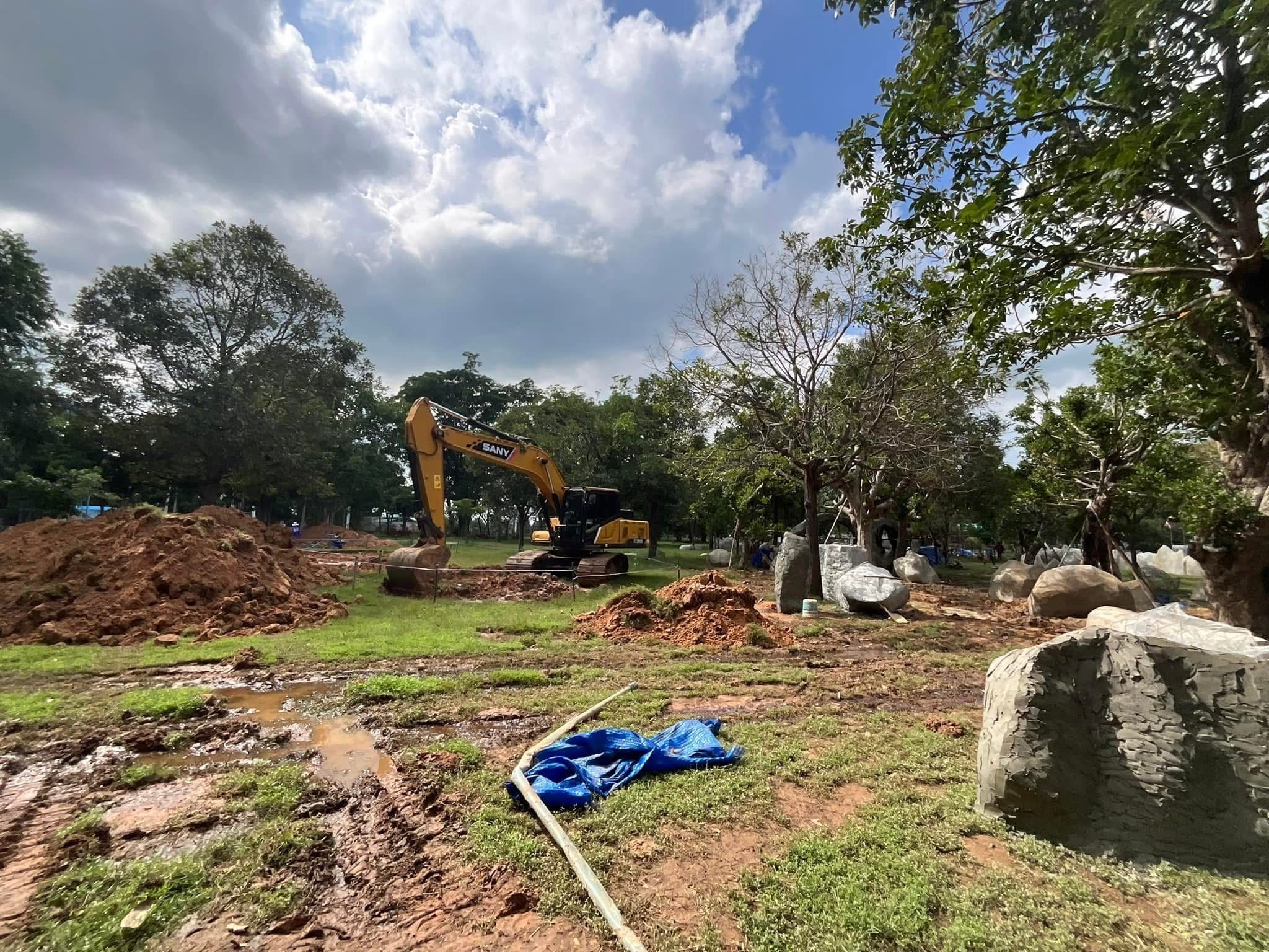 งานออกแบบ จัดสร้างสวนพุทธศิลป์ อุทยานพระนาดูนทะลุมิติ จ.มหาสารคาม สอบถาม โทร 061-6592998