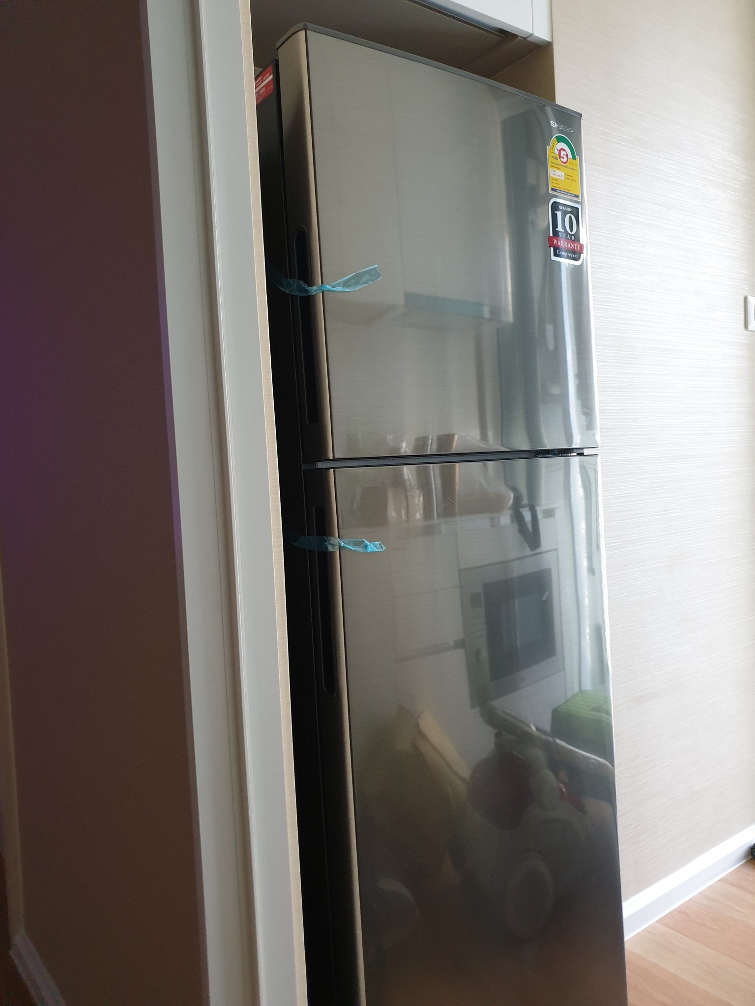 ให้เช่าคอนโด The Saint Residences (เดอะ เซนต์ เรสซิเดนซ์) โซนพื้นที่ BTS ห้าแยกลาดพร้าว ห้องแบบ 1ห้องนอน / 1ห้องน้ำ / โซนครัวปิด · ขนาดห้อง 31 ตรม. ชั้น 23