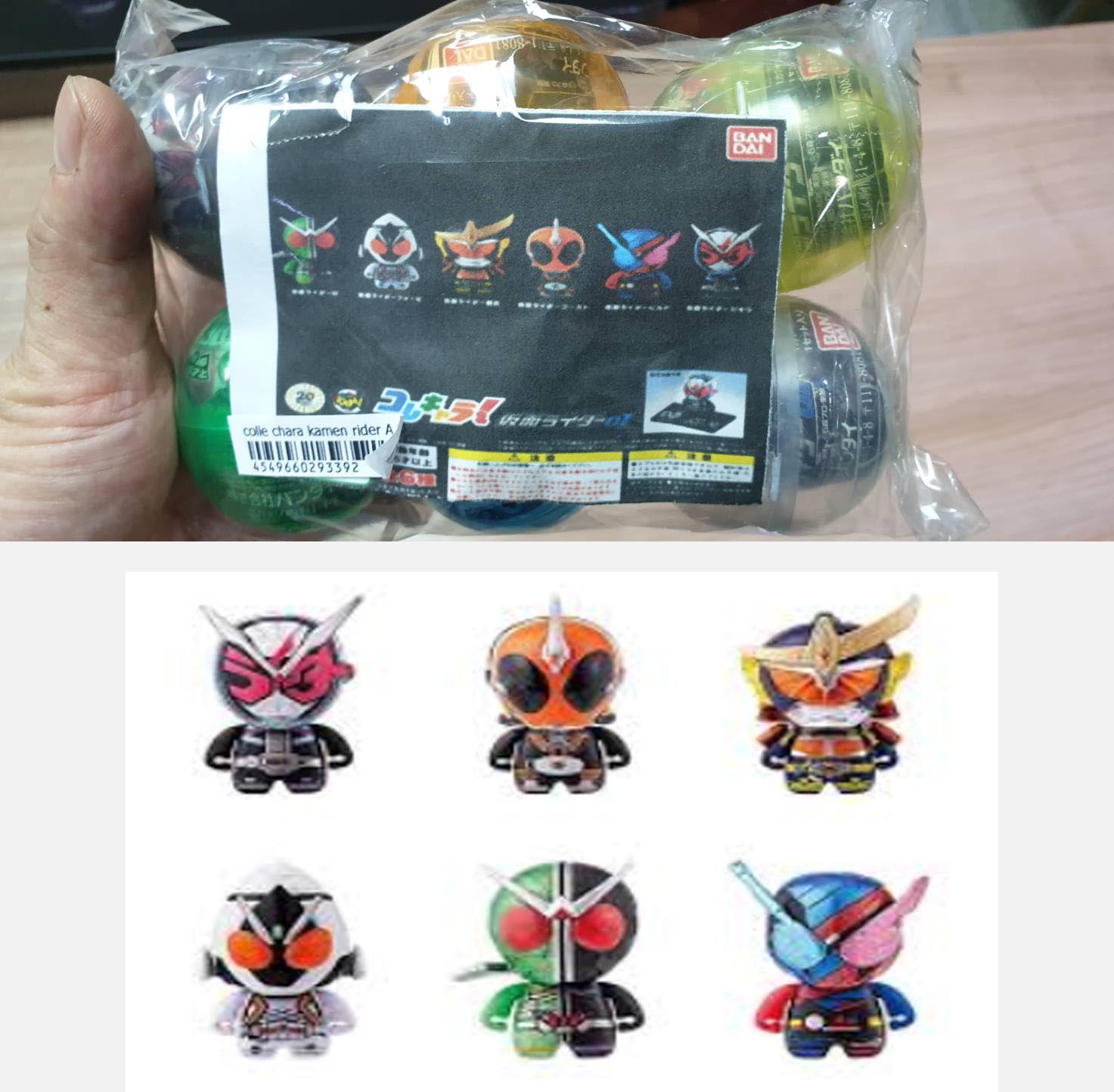 (เหลือ1ชิ้น ทักแชทก่อนโอน) COLLE CHARA! KAMEN RIDER SERIES Aแบบครบเซ็ต ( 1เซ็ตจะมี 6 แบบ)