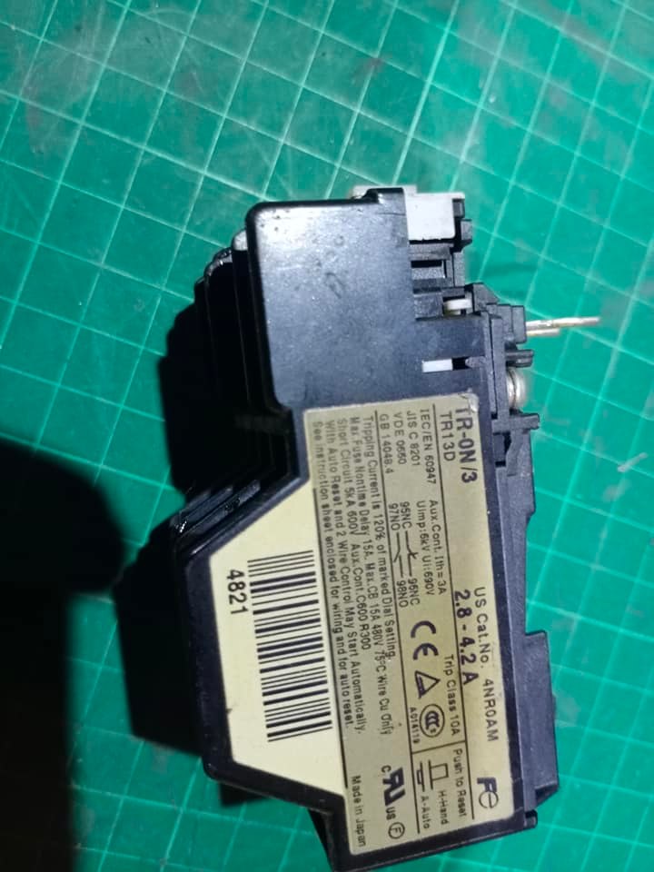 FUJI TR-ON/3 range 2.8 - 4.2A OVERLOAD RELAY