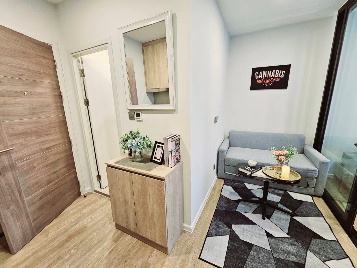 คอนโด โมดิซ สุขุมวิท 50 (Modiz Sukhumvit 50) High Rise โซนพื้นที่ BTSอ่อนนุช ให้เช่าห้องแบบ 1ห้องนอน 1ห้องน้ำ ขนาดห้อง 24 ตรม. ชั้น 7 ตึก B
