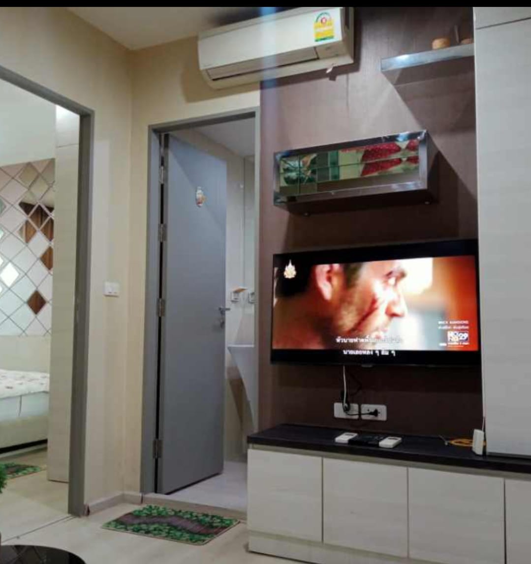 ปล่อยเช่าคอนโด Life Ratchadapisek (ไลฟ์ รัชดาภิเษก) - 1ห้องนอน 1ห้องน้ำ 1ห้องนั่งเล่น 1ห้องครัว - ใกล้ MRT ห้วยขวาง - ขนาดห้อง 31 ตรม. ชั้น 10 ตึก D