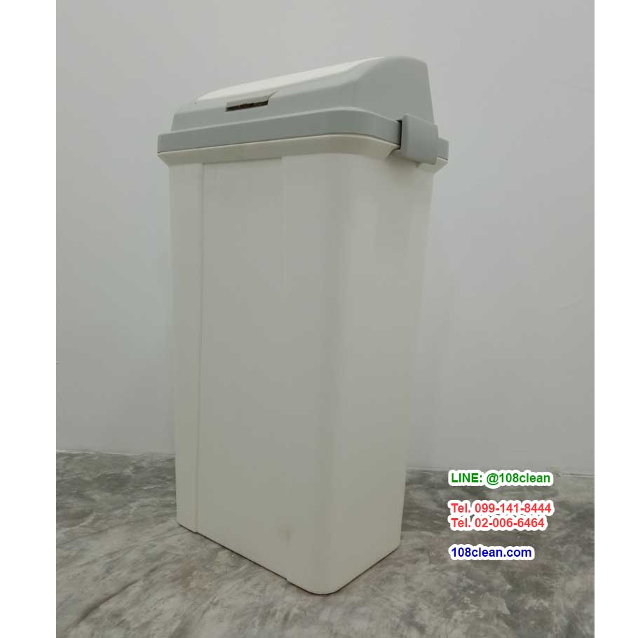 ถังขยะพลาสติก ทรงเหลี่ยมฝากดสวิง 45 ลิตร