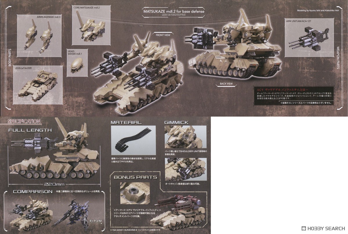 kotobukiya 4934054065165 Armored Core Matsukaze Mdl.2 for Base Defense