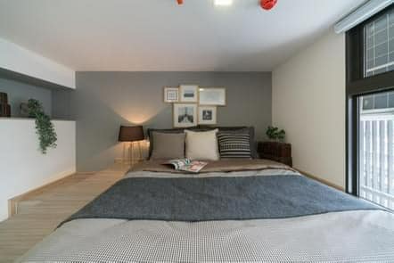 ปล่อยเช่าคอนโด Chewathai Residence Asoke (ชีวาทัย เรสซิเดนซ์ อโศก) - Duplex 1ห้องนอน 1ห้องน้ำ 1ห้องนั่งเล่น - ใกล้ MRT พราะราม9และเพชรบุรี/มศว./เซ็นทรัลพระราม9 - ขนาดห้อง 30 ตรม. ชั้น 16