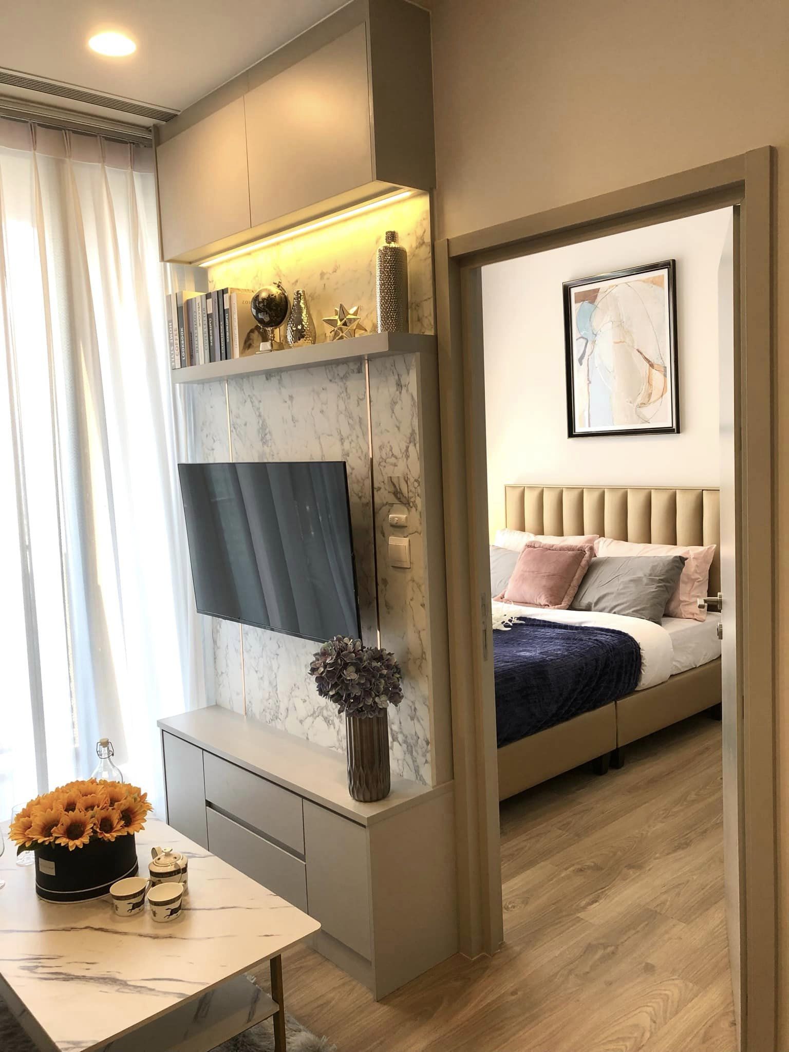 ปล่อยเช่าคอนโด OKA HAUS Sukhumvit 36 (โอกะ เฮาส์ สุขุมวิท 36) - 1ห้องนอน 1ห้องน้ำ 1ห้องนั่งเล่น - ใกล้ BTSทองหล่อ - ขนาดห้อง 27 ตรม. ชั้น 21