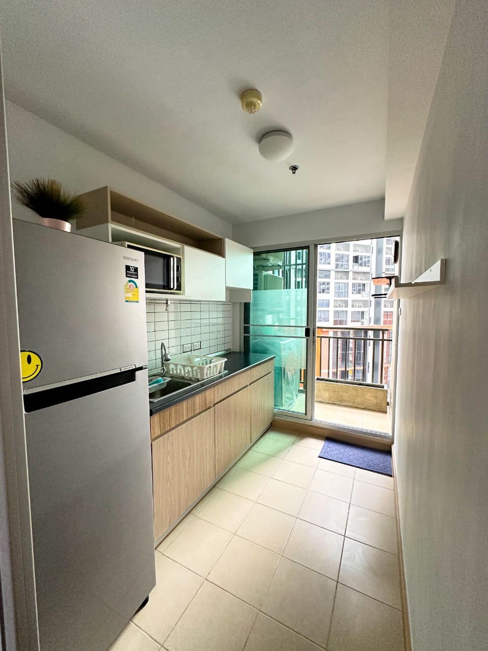 ให้เช่าห้องแบบ 1ห้องนอน 1ห้องน้ำ 1ครัวแยก โซนพื้นที่ MRT พระราม 9 คอนโด Supalai Veranda Rama 9 (ศุภาลัย เวอเรนด้า พระราม 9) ขนาดห้อง 38.5 ตรม. ชั้น 9 ตึก B