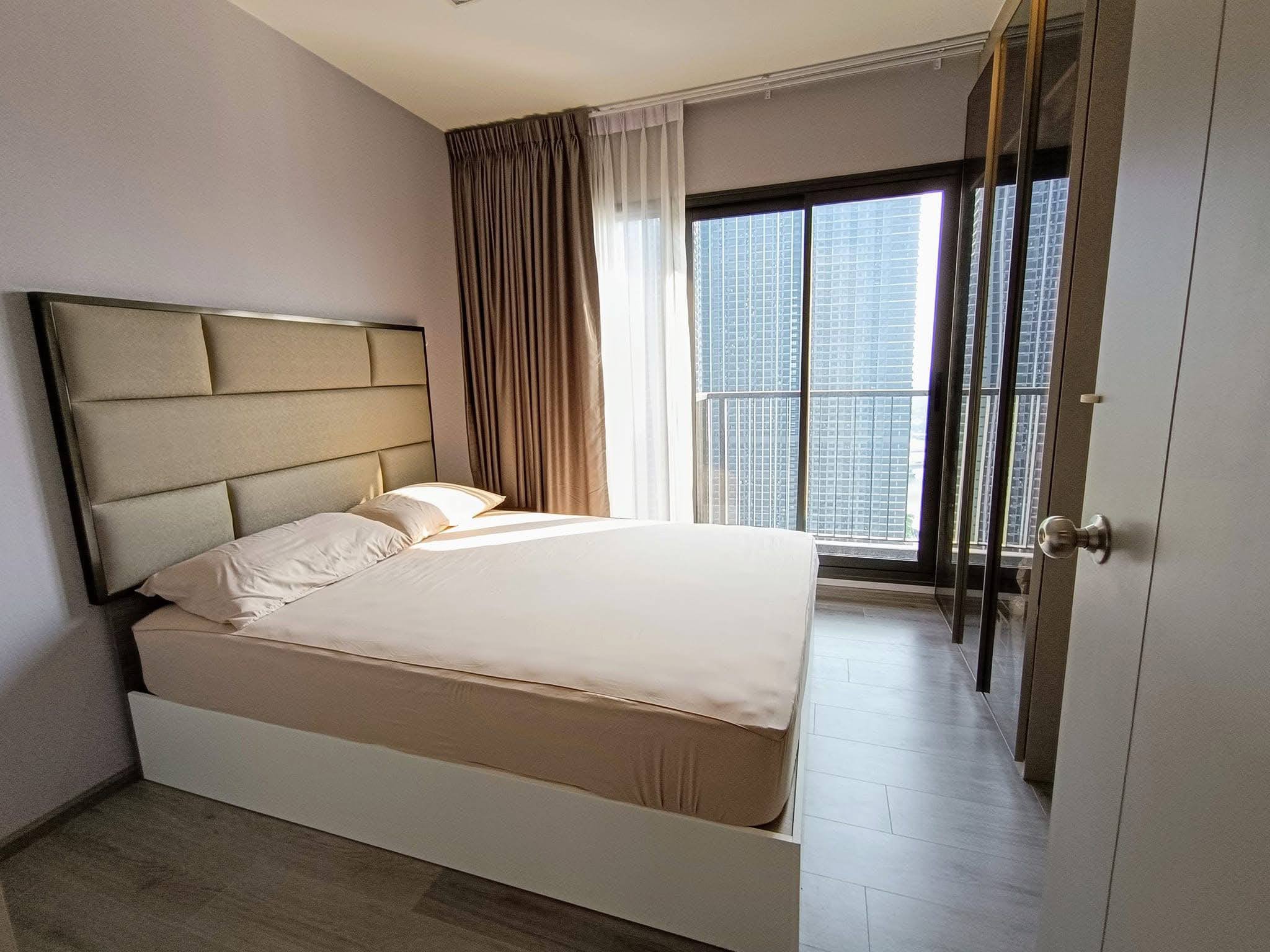 คอนโด The Politan Aqua เดอะ โพลิแทน อควา High Rise โซนพื้นที่ MRT พระนั่งเกล้า ให้เช่าห้องแบบ 1ห้องนอน 1ห้องน้ำ ขนาดห้อง 29 ตรม. ชั้น 35 ตึก A