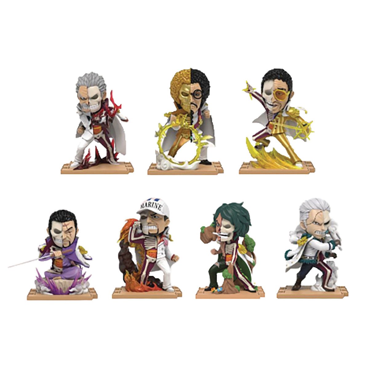 กล่องสุ่ม-แบบยกกล่อง 658215278860 blind box - One piece - Freeny's hidden dissectibles-marines edition