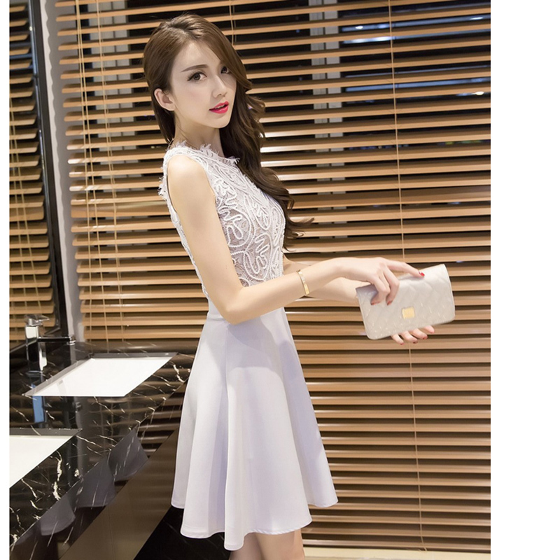 kudapy เดรสสั้นสีเทา เสื้อผ้าลุกไม้กระโปรงผ้าโพลีเอสเตอร์เนื้อหนา ทรงเอ สวยเก๋