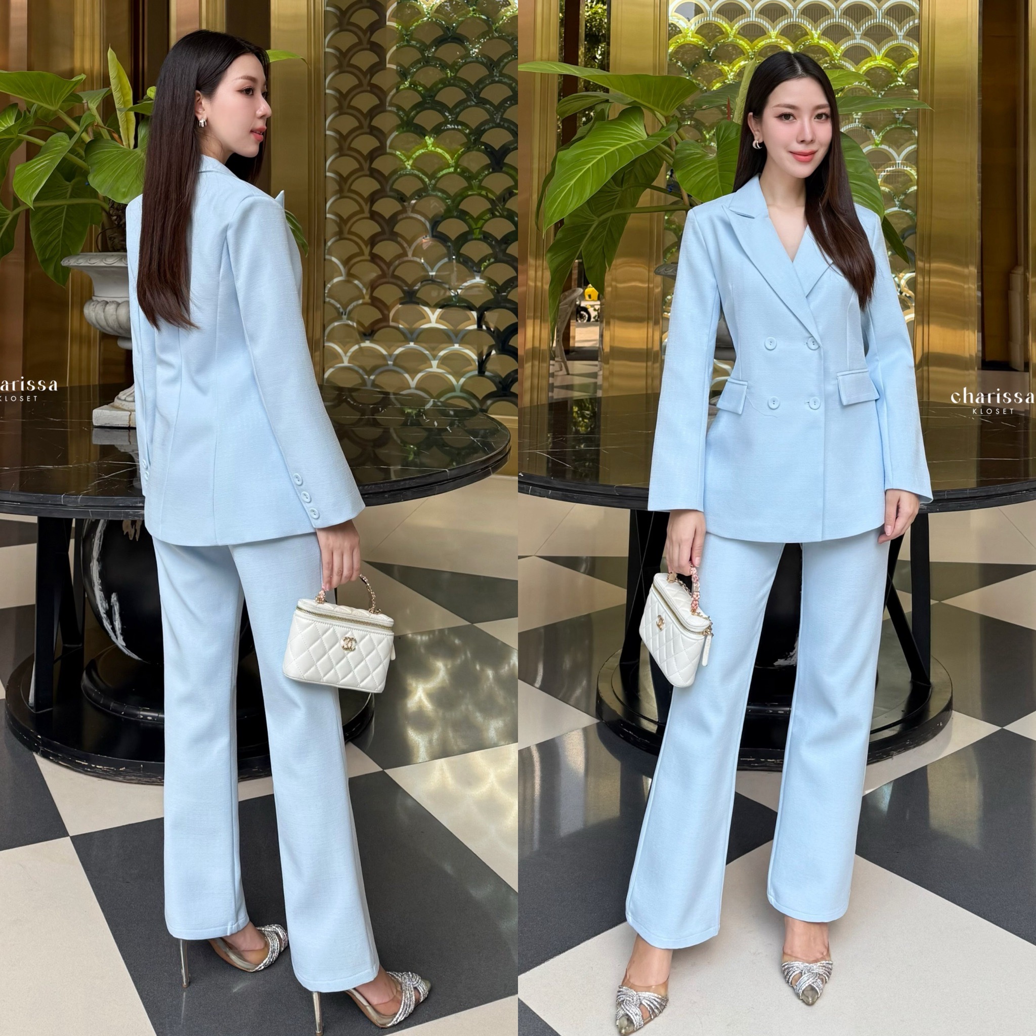 kudapy เซ็ทสูท ผ้าทอชนิดพิเศษ ยับยาก อัดกาวทั้งชุด เสื้อสูททรงทันสมัยออกออกแบบให้มีทรงยาวเข้ารูป