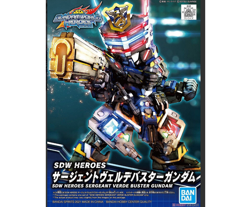 Bandai 4573102615503 SDW HEROES SERGEANT VERDE BUSTER GUNDAM