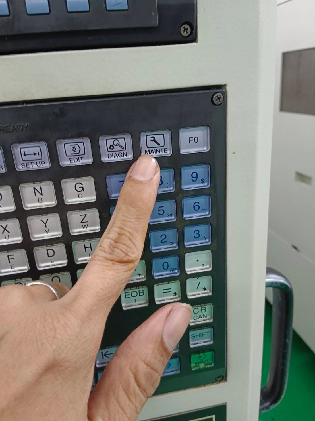 งาน SERVICE CNC MITSUBISHI M70 แก้ปัญหา ALARM EXT.INTERLOCK