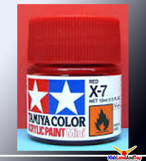 4950344068975 81507 acrylic mini x-7 red