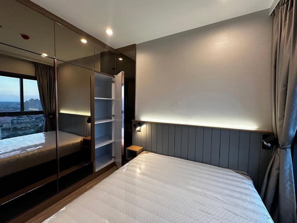 ให้เช่าคอนโด The Tree Hua mark Interchange (เดอะ ทรี หัวหมาก อินเตอร์เชนจ์) - โซนพื้นที่ MRT แยกลำสาลี ราม เดอะมอลล์ - ห้องแบบ 1ห้องนอน 1ห้องน้ำ - ขนาดห้อง 26 ตรม. ชั้น 25 ตึก D