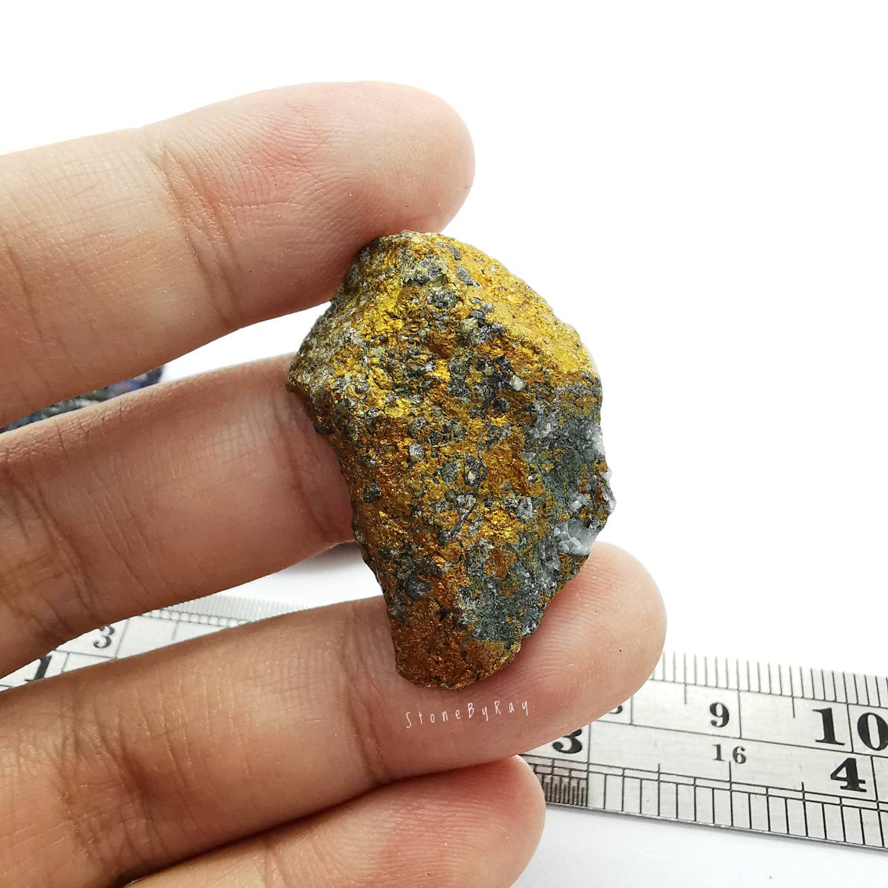 หินบอร์ไนท์ก้อนธรรมชาติ Bornite