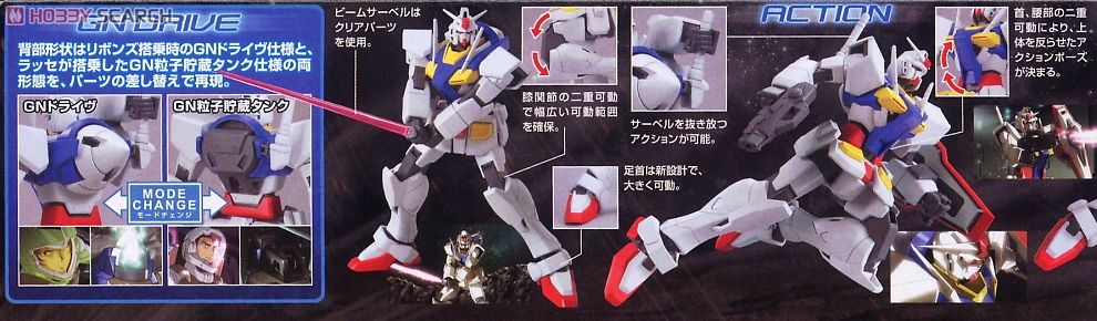Bandai 4573102557322 hg 1/144 45 O gundam type A.C.D. 1200 yen
