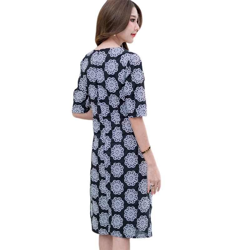 kudapy เดรสสั้นไปงานผ้าปักลายดอกไม้สีขาว,สีดำ ผ้าสวยงานปักแน่นสวยอย่างดีค่ะ ทรงเดรสเป็นทรงคอกลม แขนศอก มีซับในซิปหลัง