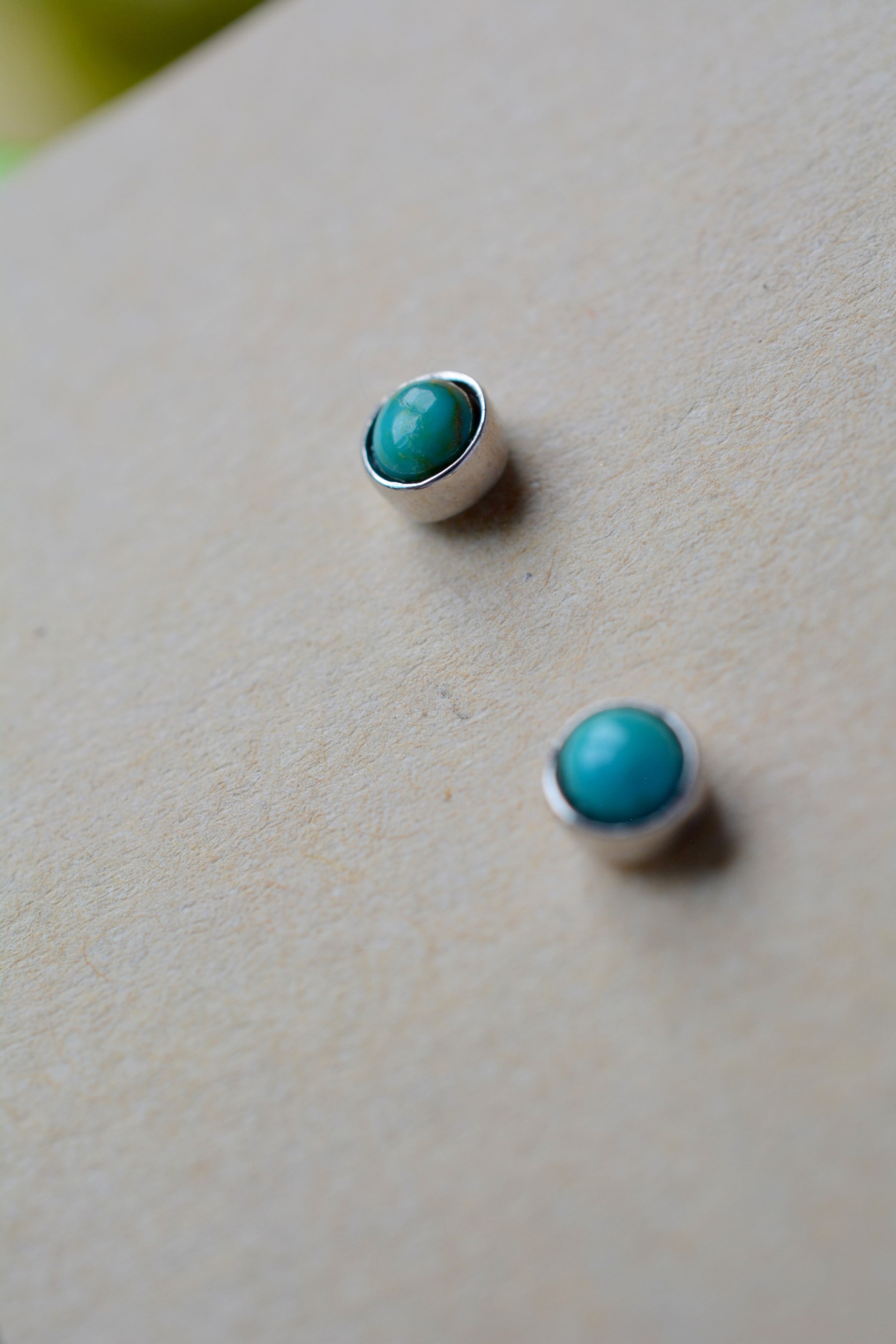ต่างหูเงินหินเทอร์ควอยส์ (Turquoise)