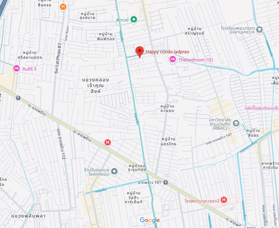สนใจชมห้องติดต่อได้เลย Line ID: Smile-easy ปล่อยเช่าคอนโด Happy Condo Ladprao 101 (แฮปปี้ คอนโด ลาดพร้าว 101) - 1ห้องนอน 1ห้องน้ำ 1ห้องนั่งเล่น - ใกล้ MRT ลาดพร้าว101 - ขนาดห้อง 37 ตรม. ชั้น 6 ตึก C