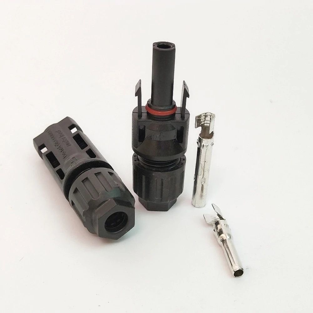 แจ๊คต่อแผงโซล่าร์เซลล์ MC4 จำนวน 1 คู่ Solar Connector MC4