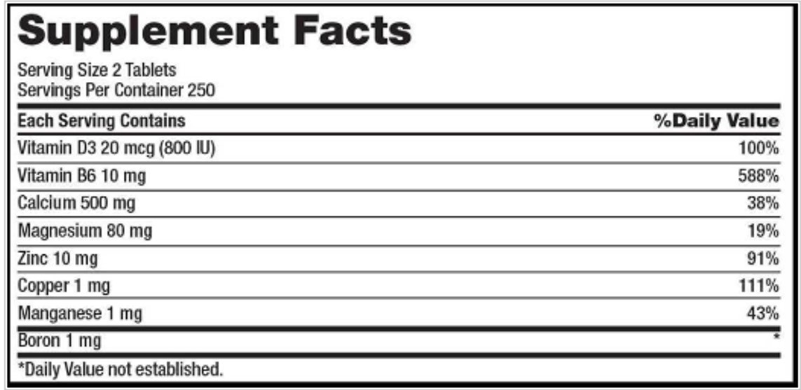 Kirkland Calcium Citrate Magnesium and Zinc with Vitamin D3 500 Tablets แคลเซียม แมกเนเซียม และซิงค์ บวกวิตามิน D3 ขนาดใหม่ 500 เม็ด เสริมสร้างกระดูกและฟัน
