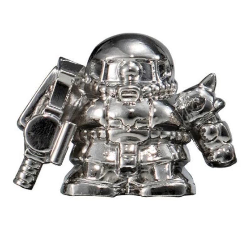 Gashapon Bandai 4582769927585*ได้ครบ 6แบบ สีเงิน **Mobile Suit Gundam Diecast Gashapon Warriors Series