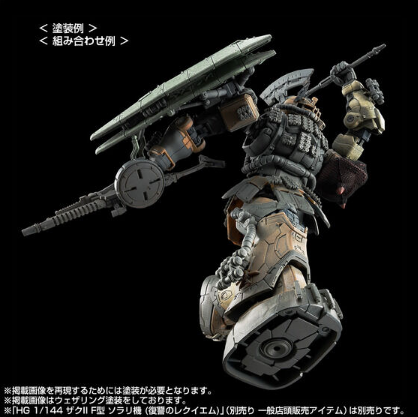 Bandai P-bandai 4573102672841 HG 1/144 ZAKU II F Type CHUBS & KALE UNDENTIFIED SOLARI Custom Parts Set [ RFV ]