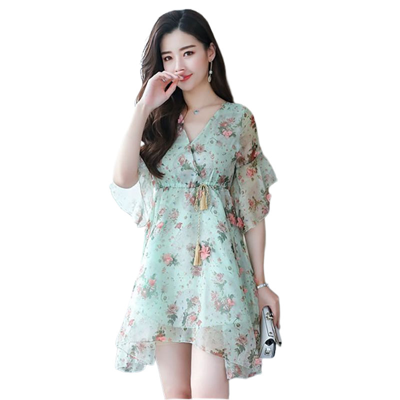 kudapy เดรสสั้นคอวีสีเขียวมิ้นท์ แขนระบายทรงบาน เอวมีสายผูกสามารถดึงได้ตามต้องการ มีซับในอย่างดีน้าาา