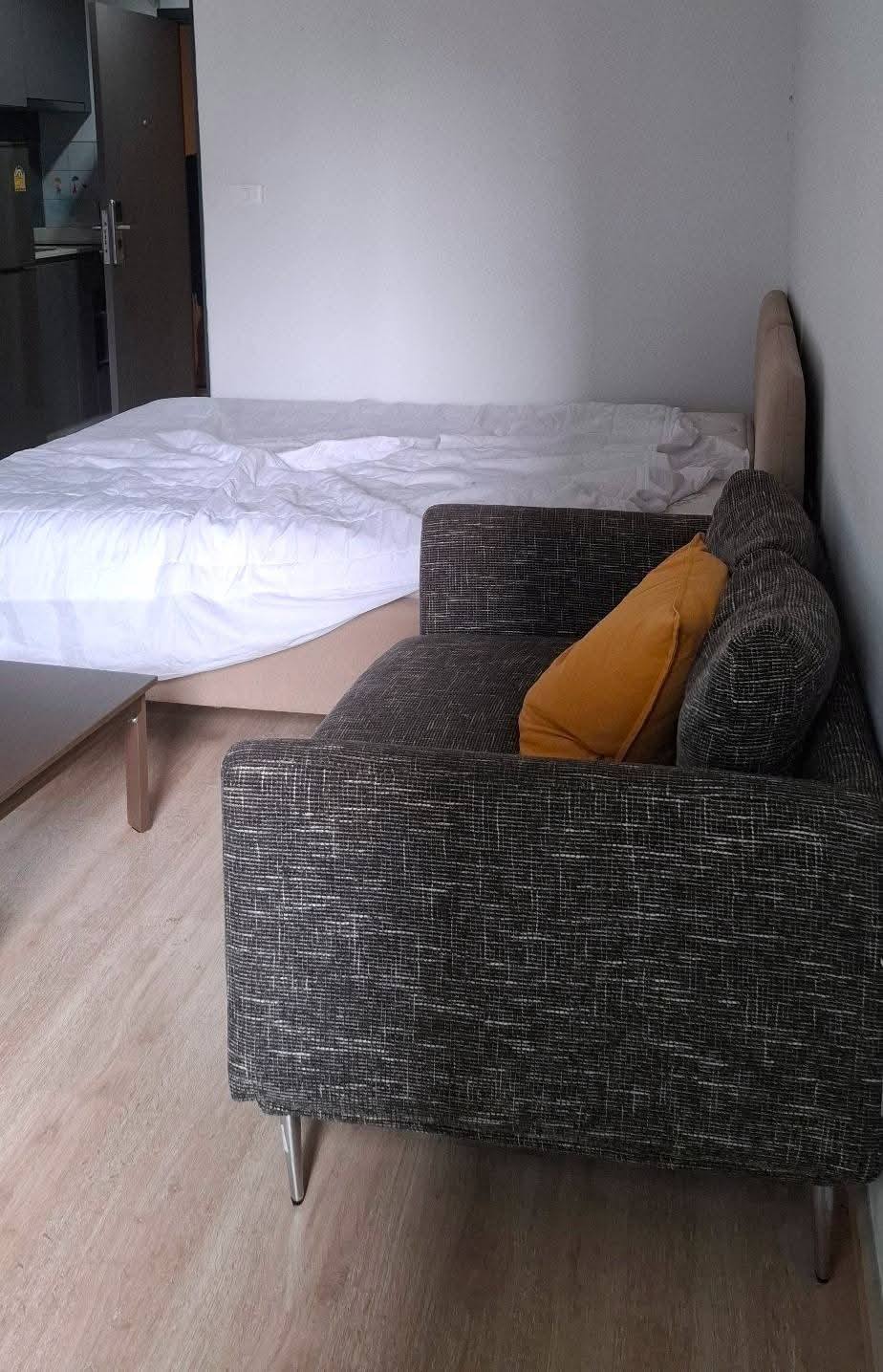 ให้เช่าคอนโด IDEO New Rama 9 (ไอดีโอ นิว พระราม 9) โซนพื้นที่ ARL รามคำแหง ห้องแบบ Studio / 1ห้องน้ำ / โซนครัวปิด ขนาดห้อง 26.5 ตรม. ชั้น 7