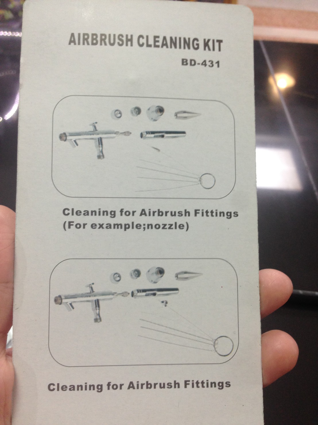 BD-431 airbrush cleaning kit (เขียว)