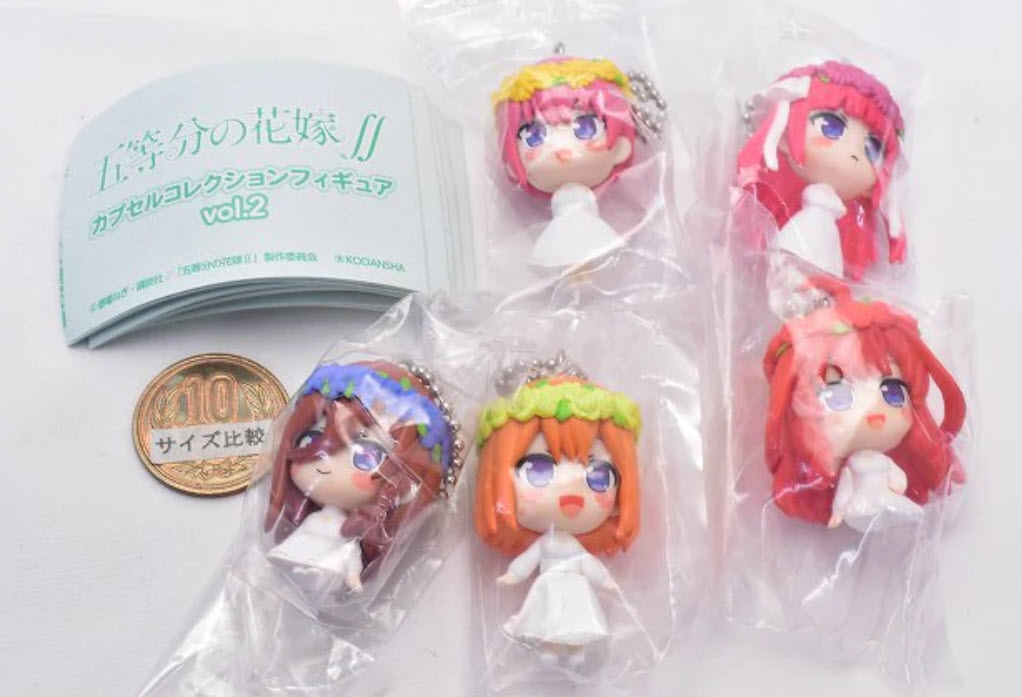 4582520218203 (set of 5) The Quintessential Quintuplets Capsule Collection Swing Figure Vol 2