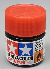 81527 acrylic mini x-27 clear red