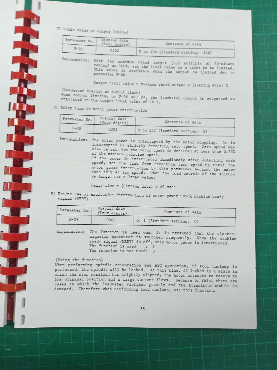 FANUC AC SPINDLE S SERIES P SERIES MAINTENANCE