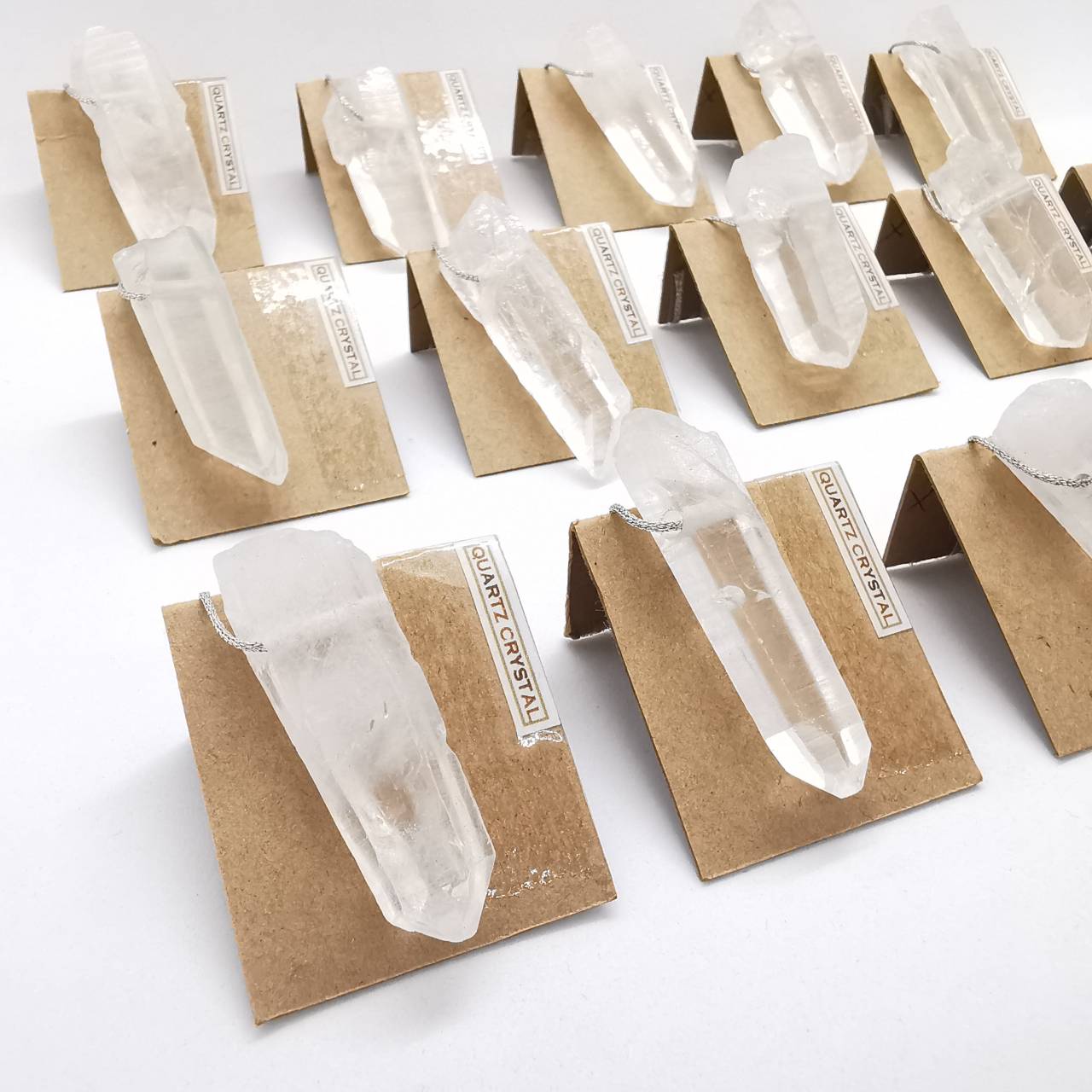 จี้หินคริสตัลควอตซ์ผลึกธรรมชาติ (Crystal Quartz)