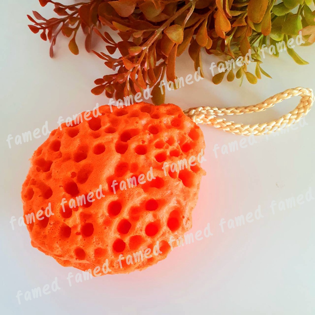 ฟองน้ำเด็กนุ่มนุ่ม ออร์แกนิค ขยายใหญ่พอดีมือเมื่อเปียกน้ำ