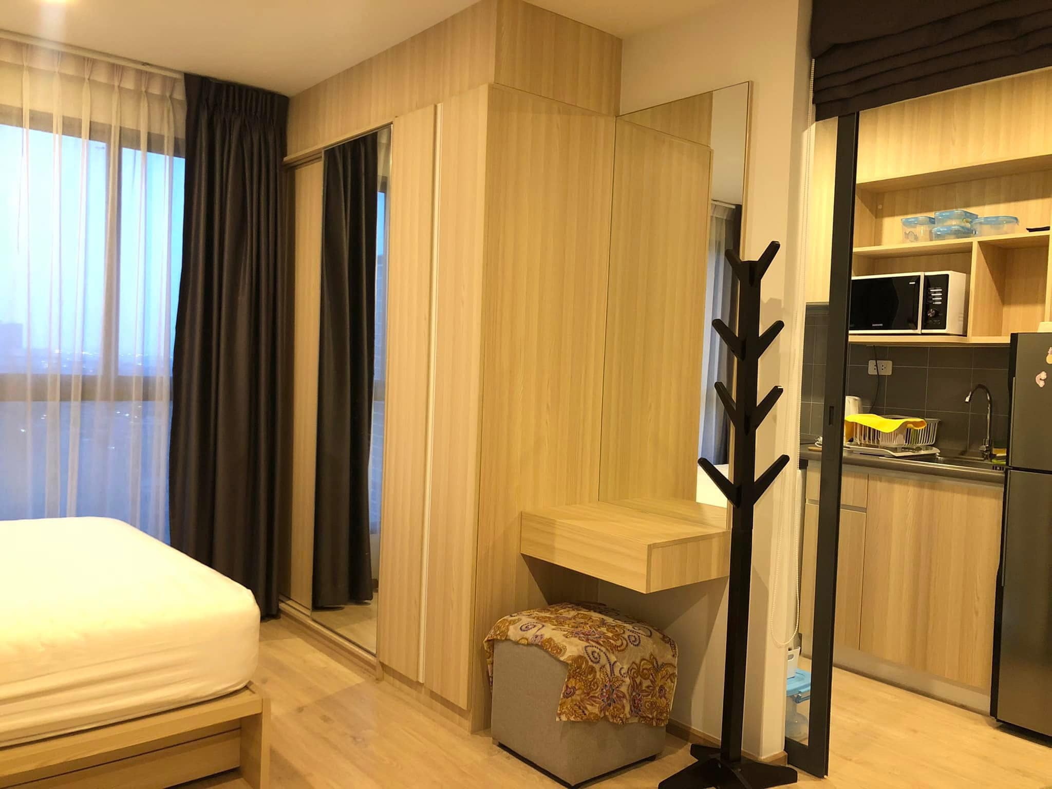 ให้เช่าคอนโด IDEO O2 (ไอดีโอ โอทู) 1ห้องนอน / 1ห้องน้ำ ขนาด 27 ตรม. ชั้น 26 ตึก A ค่าเช่า 12,500 ต่อเดือน รถไฟฟ้า BTS บางนา