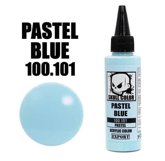 skull pastel 100.101 pastel blue 60ml. สีฟ้าพาสเทล