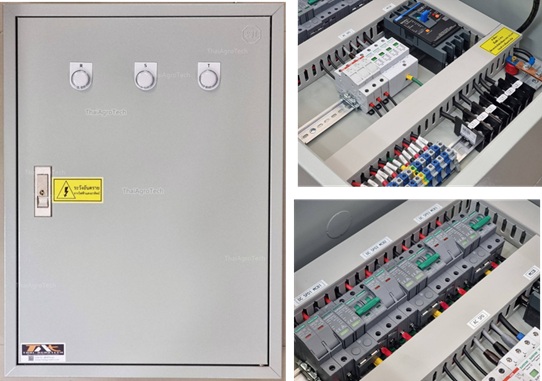 AC-DC ONGRID Combiner ฺBox, DC 800V 6 String, ขนาดติดตั้ง 40Kw 3Phase (เพิ่ม MCCB สำหรับเบรคเกอร์แบตเตอร์รี่)