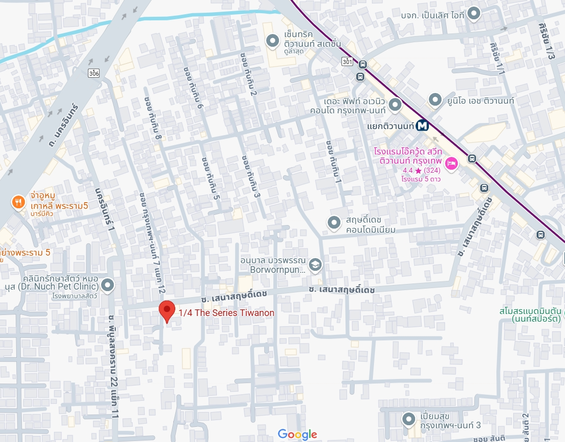 ให้เช่าคอนโด The Series Tiwanon (เดอะ ซีรี่ส์ ติวานนท์ ) - โซนพื้นที่ MRT ติวานนท์ - ห้องแบบ 1ห้องนอน 1ห้องน้ำ 1ครัวแยก - ขนาดห้อง 27 ตรม. ชั้น 4