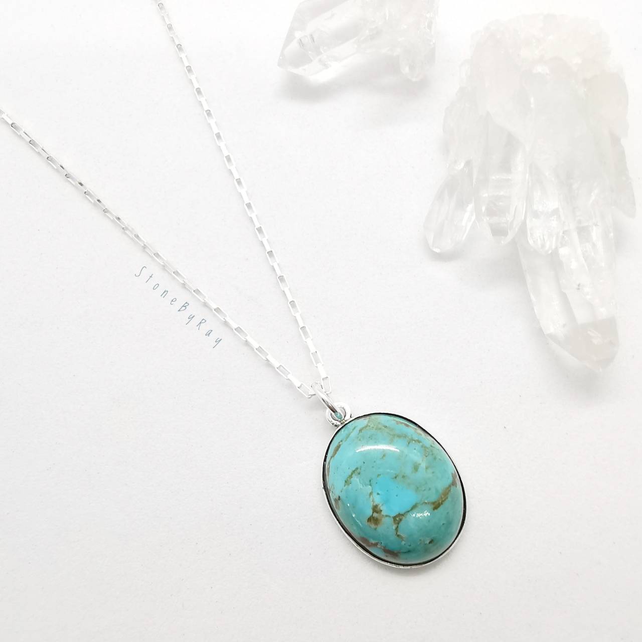 สร้อยคอเงินจี้หินเทอร์ควอยส์ Turquoise