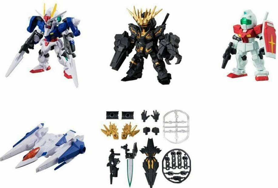 Bandai Gashapon 4549660114635 ได้ครบ 5 แบบ (U) GD MOBILE SUIT ENSEMBLE 02