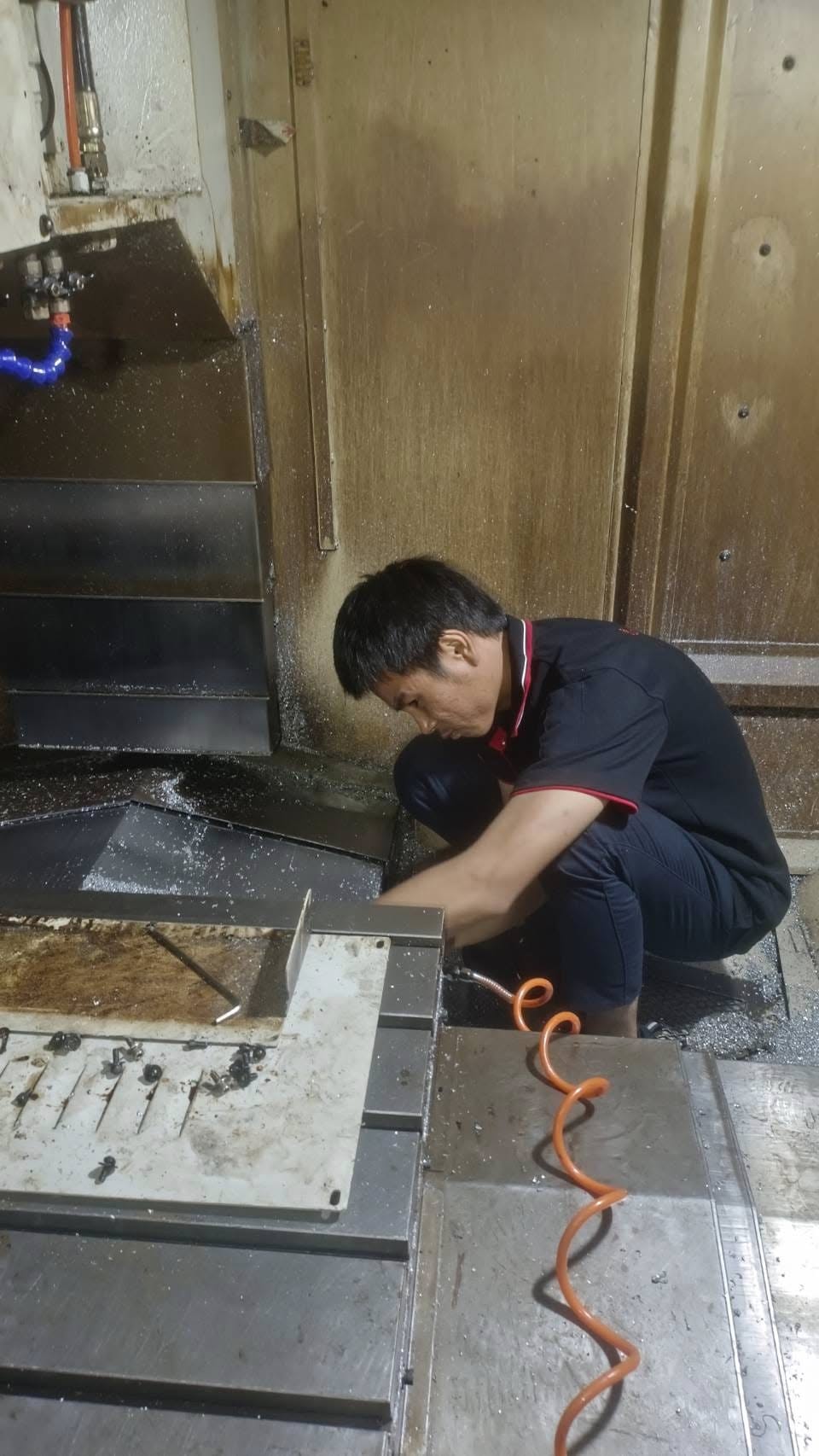 เก็บงานประกอบและ TEST RUN เครื่อง CNC HARTFORD PRO-1000 MITSUBISHI M70