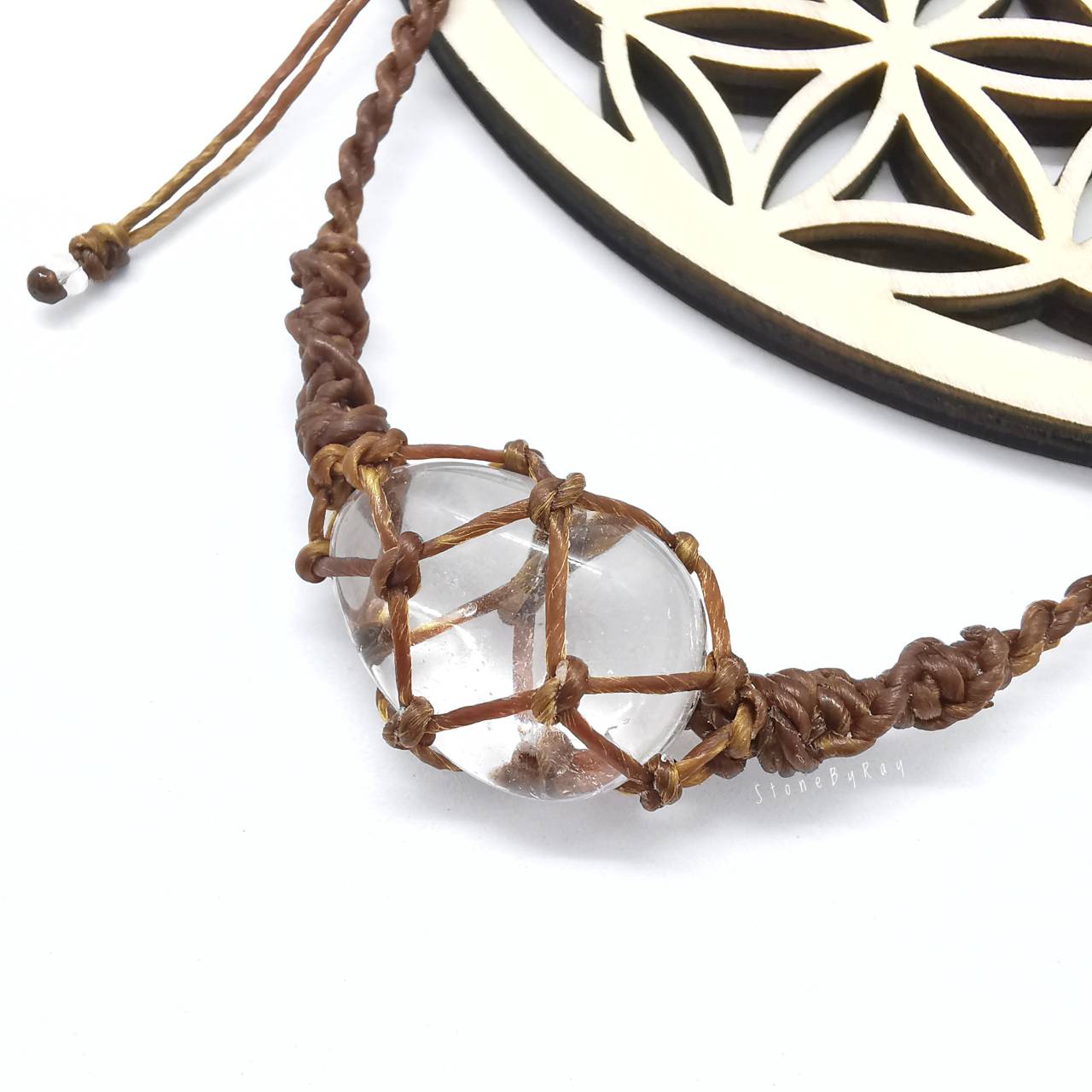 สร้อยคอเชือกจี้หินคริสตัลควอตซ์ Crystal Quartz