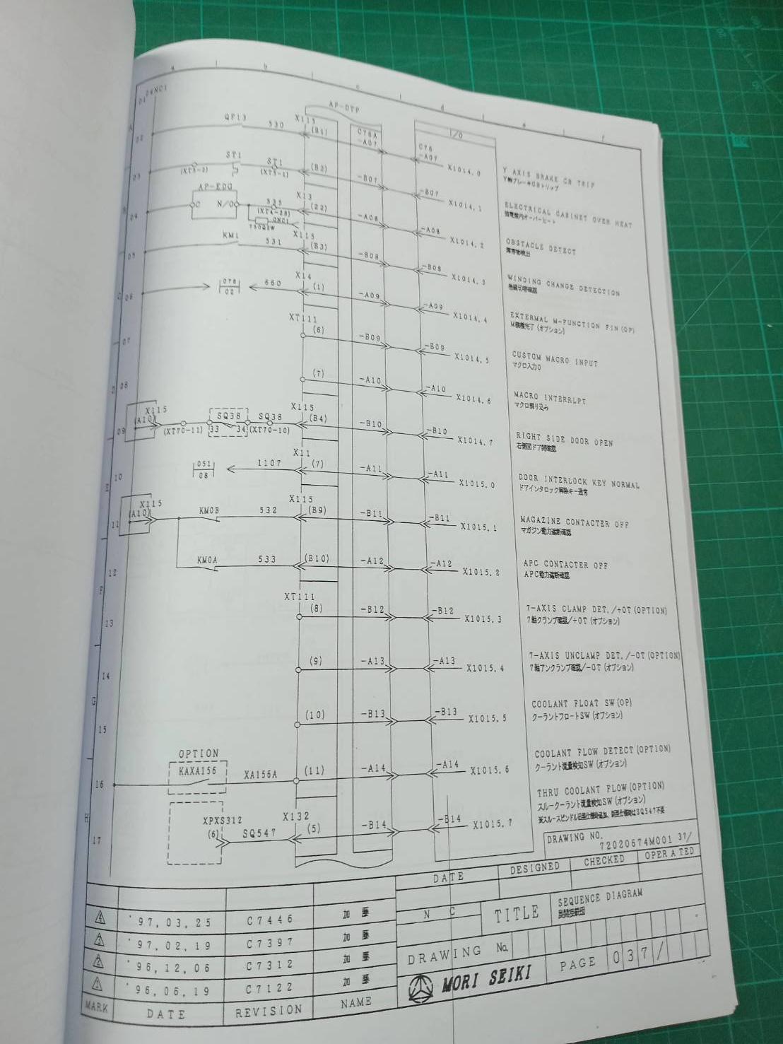 MORI SEIKI SH-400 MSC-518 WIRING DIAGRAM