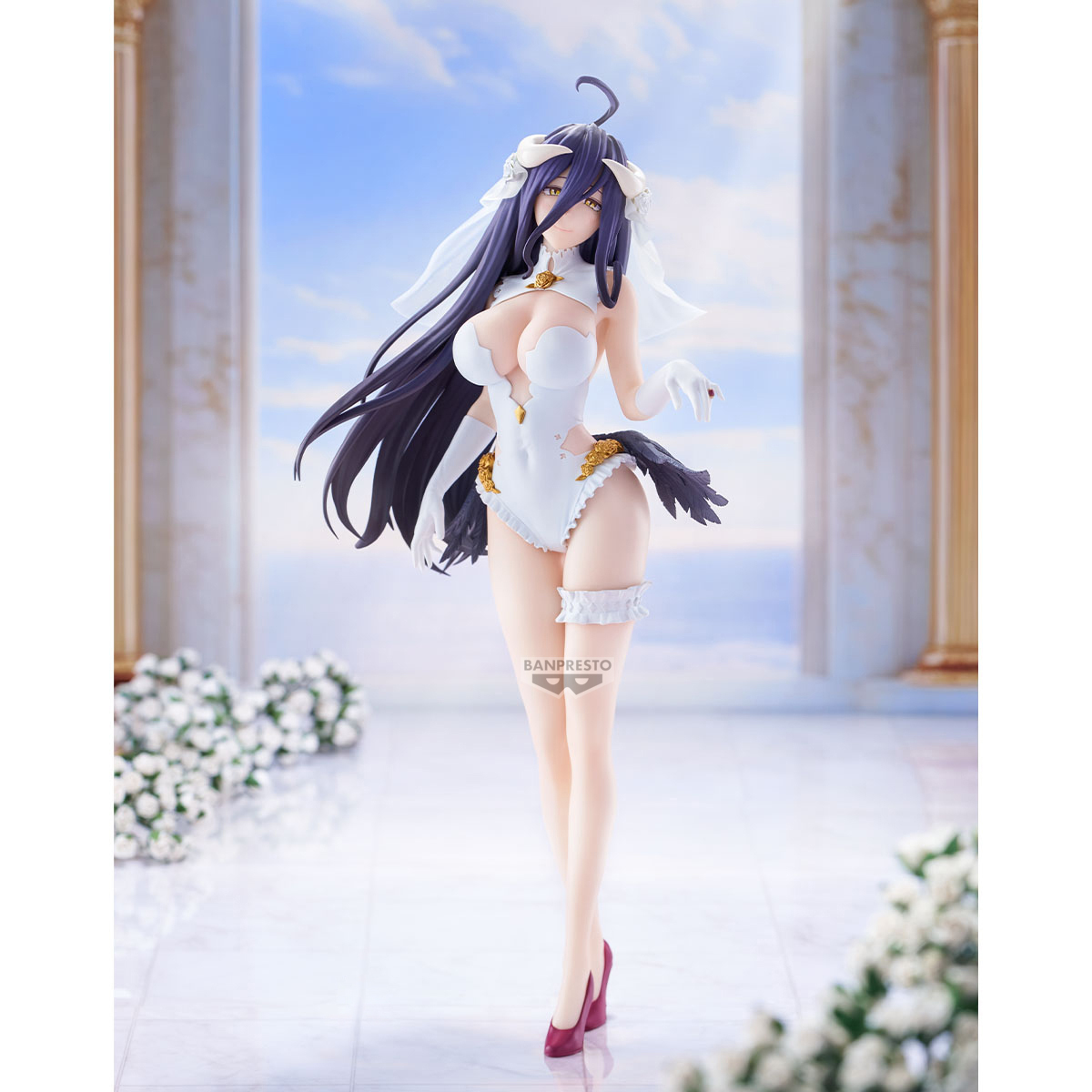 Banpresto 4983164298741 OVERLORD GLITTER&GLAMOURS-ALBEDO-WEDDING VER.