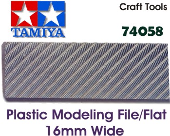 (เหลือ1ชิ้น ทักแชทก่อนโอน) 74058 plastic modeling file (flat 16mm width)